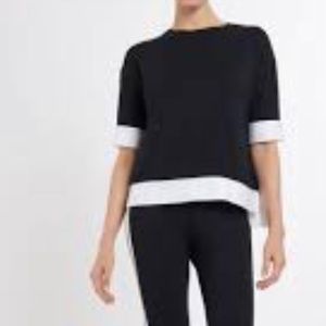 Anne Fontaine Dauriane Micromodal Monochrome Jersey Knit Modal Tee T-Shirt Top
